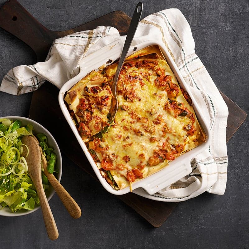 ViktVäktarna - Grönsakslasagne med salladsost