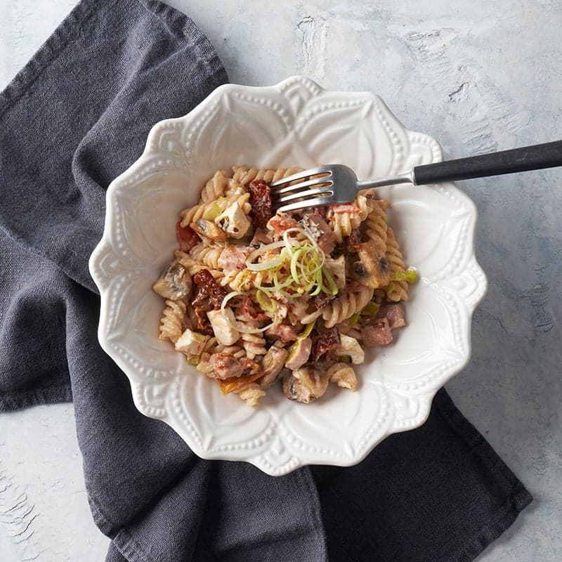 ViktVäktarna - Pasta med krämig soltorkad tomat- och skinksås