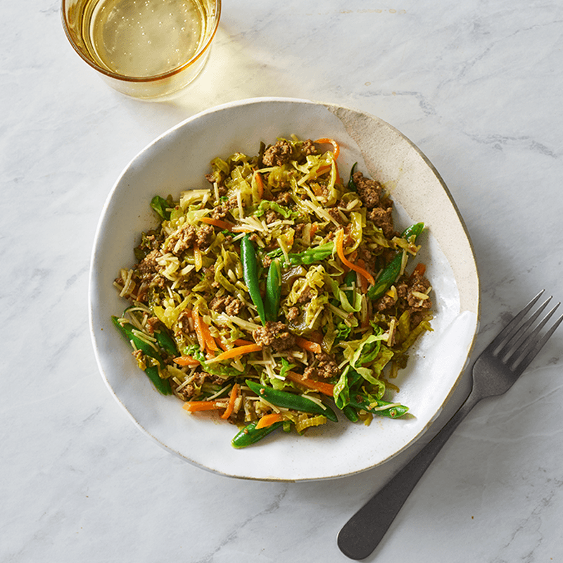 Beef mince chow mein