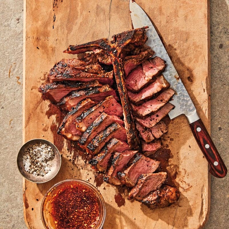 Easy BBQ T-bone steak
