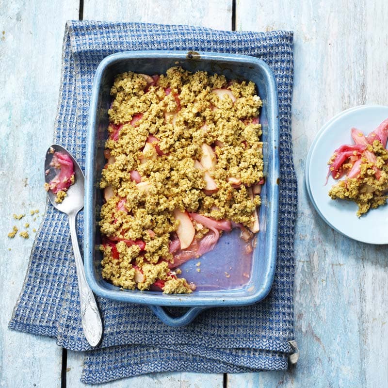 ViktVäktarna - Smulpaj med rabarber och äpple