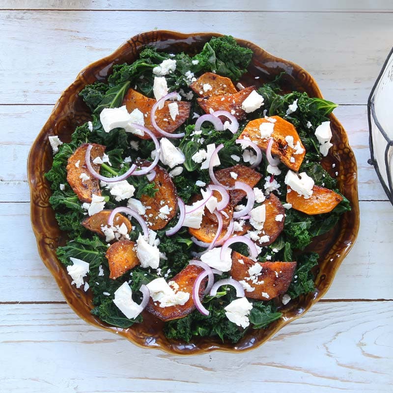 ViktVäktarna - Ljummen butternutsallad med grönkål och salladsost