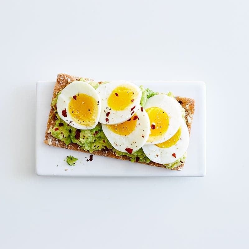 Avocado and egg crisp