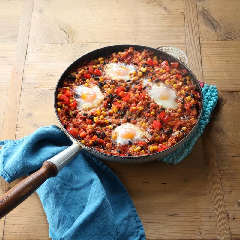 ViktVäktarna - Bön- och linschili med ägg