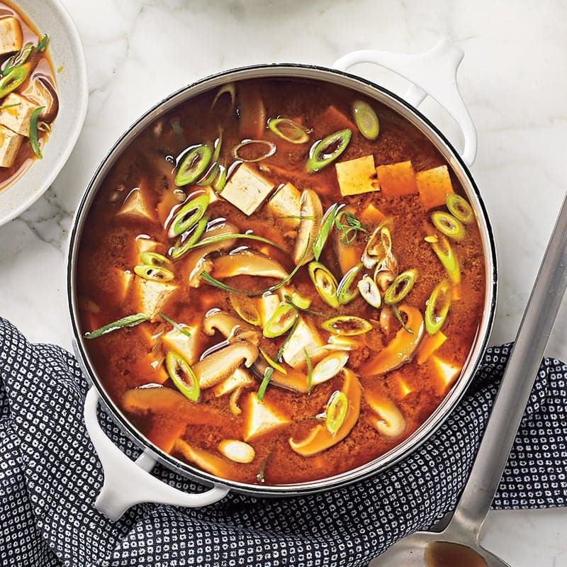 Miso Soup with Tofu & Shiitakes
