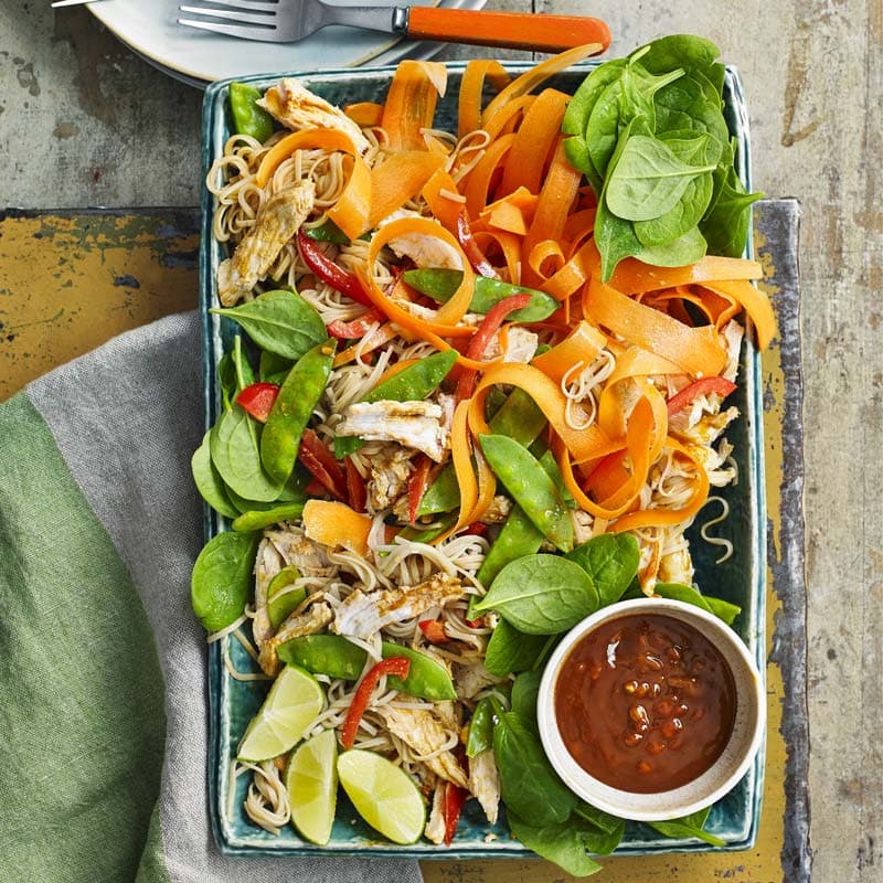 ViktVäktarna - Kyckling- och nudelsallad med sataydressing