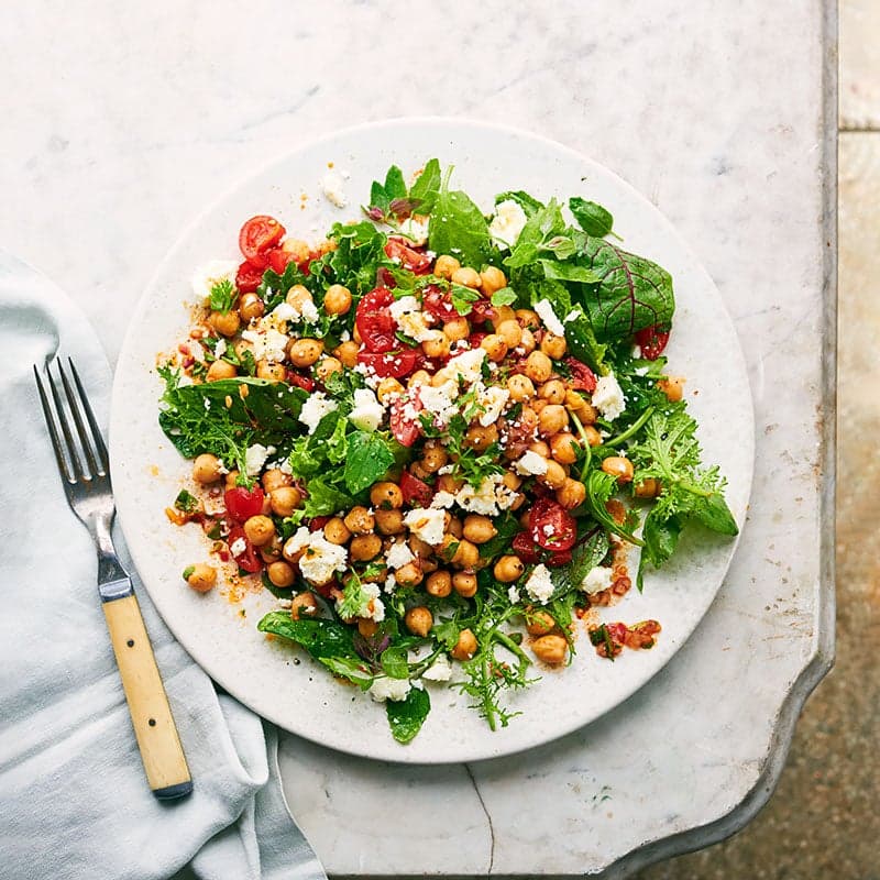 Chipotle-Lime Chickpea, Avocado & Tomato Salad