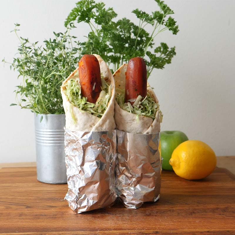 ViktVäktarna - Tunnbrödsrulle med "fejk" korv