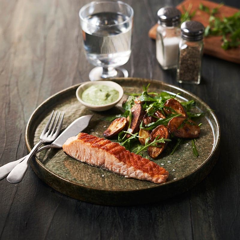 ViktVäktarna - Grillad lax med rostad färskpotatis och fänkålssås