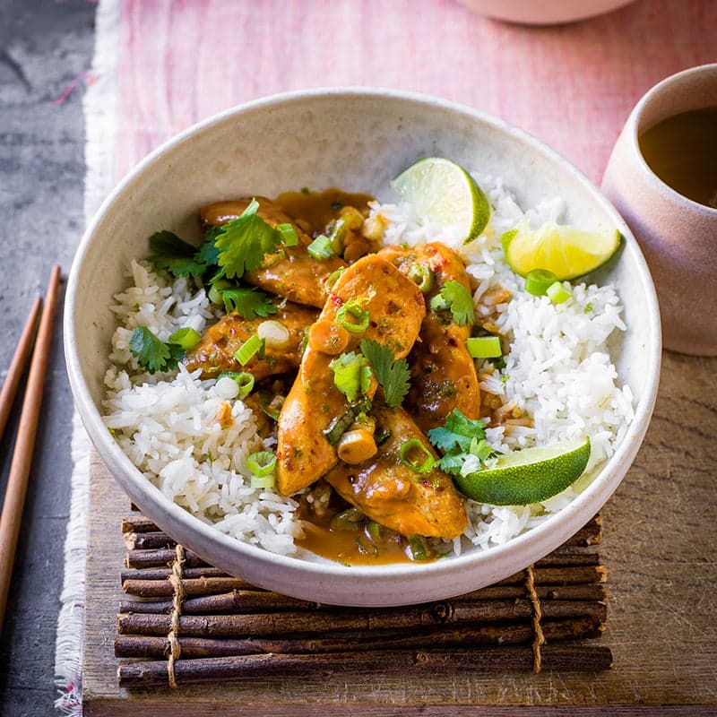 ViktVäktarna - Kycklinggryta med lime och jordnötssmör