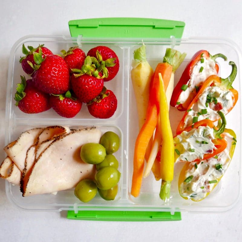 Bacon-pepper poppers snack lunch