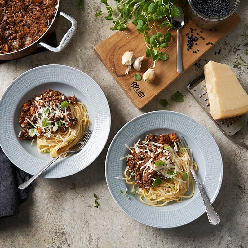 ViktVäktarna - Pasta bolognese med aubergine och linser