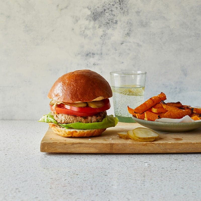 ViktVäktarna - Kalkonburgare med pumpapommes