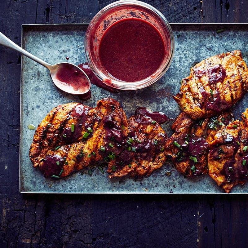 ViktVäktarna - Grillad kyckling med körsbärsbarbecuesås