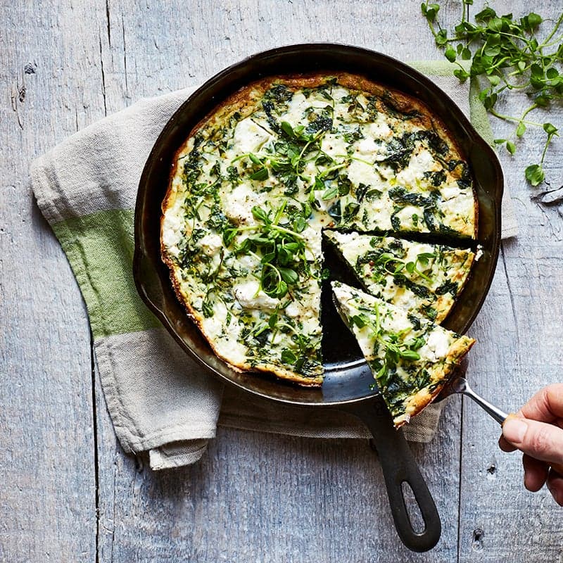 ViktVäktarna - Potatisomelett med ärtskott och fetaost