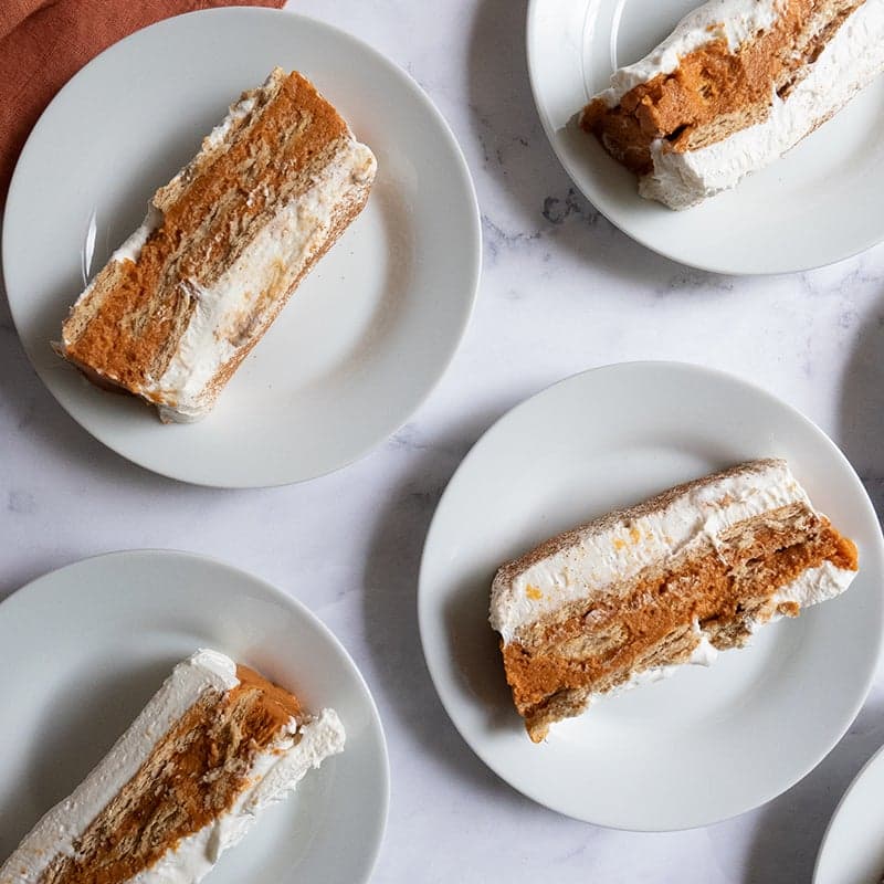 Pumpkin spice icebox cake