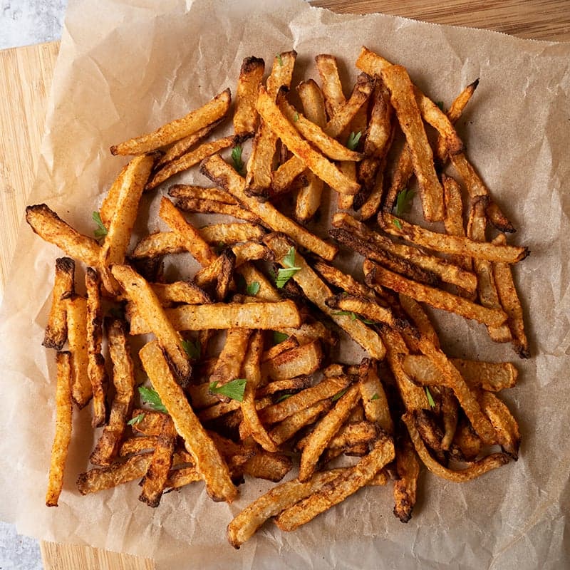 Air fryer jicama fries