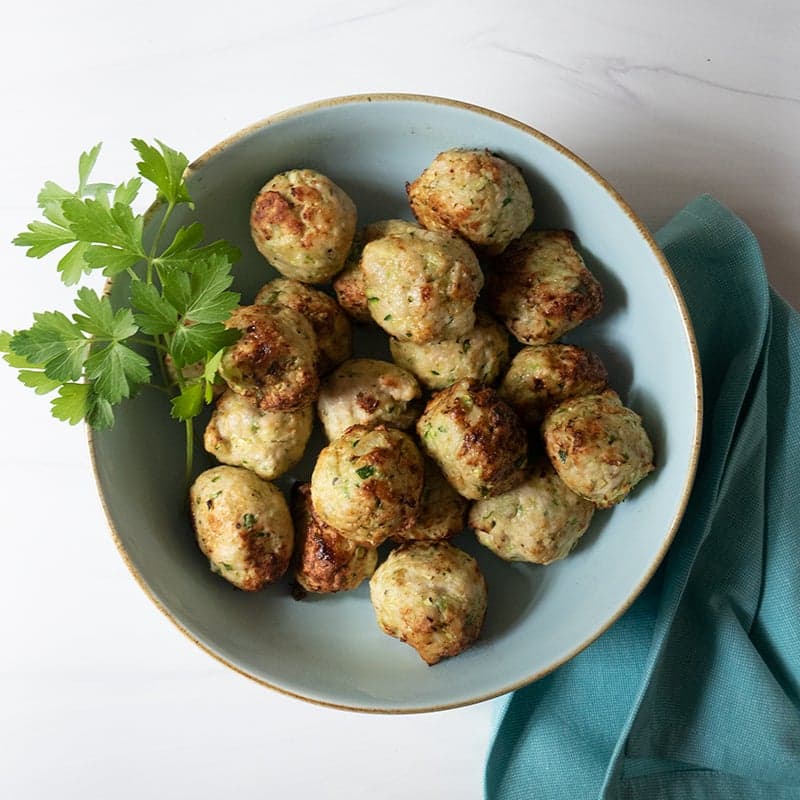Air-fryer turkey meatballs