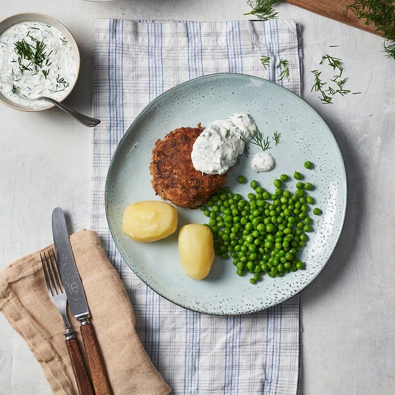 ViktVäktarna - Havets Wallenbergare med dillsås och ärter