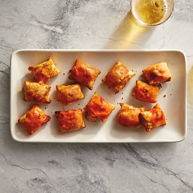 Air-Fried Wonton Pizza Rolls