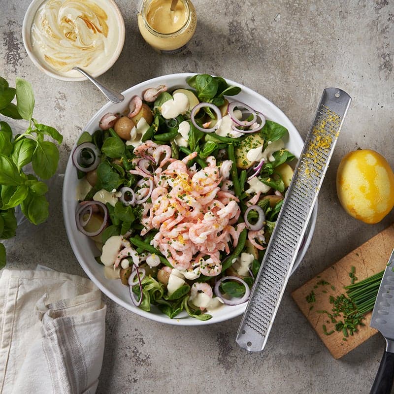 ViktVäktarna - Potatissallad med räkor och primörer