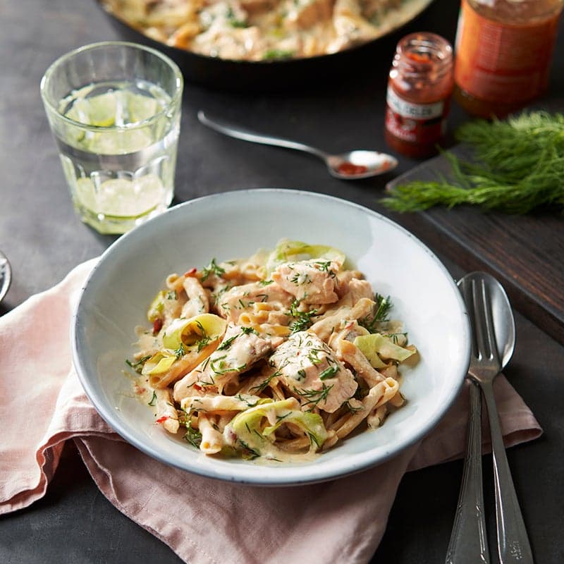 ViktVäktarna - Ugnsbakad lax med mango- och dillsås