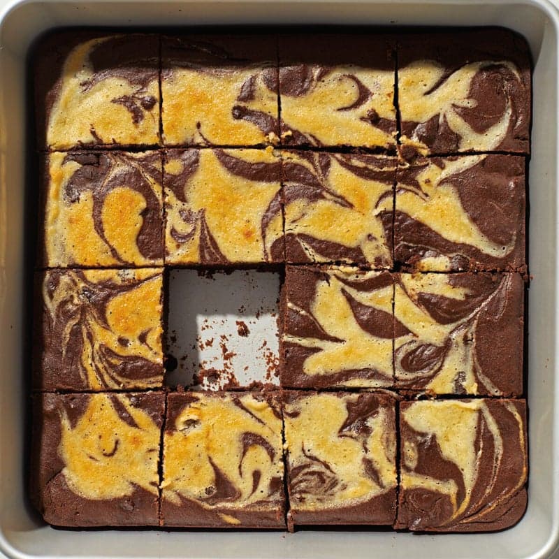 Cheesecake Swirl Brownies