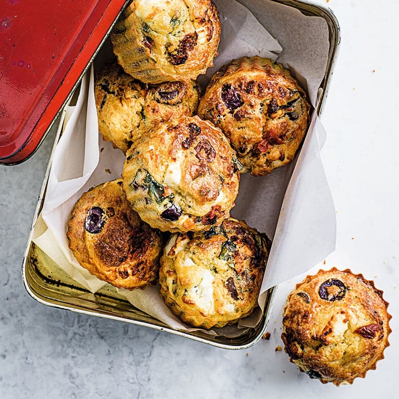 ViktVäktarna - Matiga muffins med oliver och salladsost