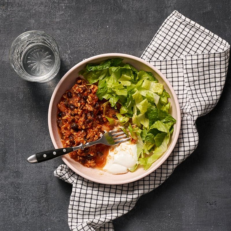 ViktVäktarna - Chili con carne med kycklingfärs