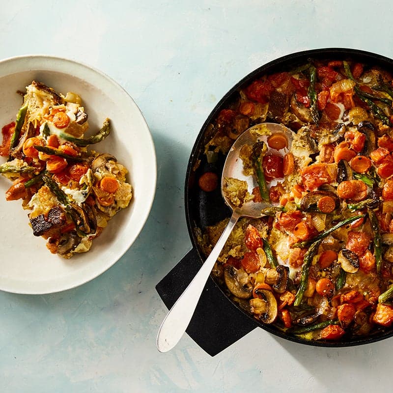 Spring Vegetable Strata