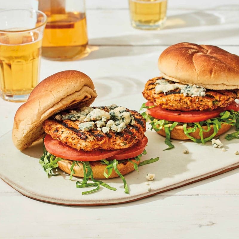 Blue Cheese Chicken Burgers