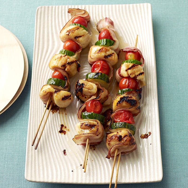 Scallop & Bacon Kebabs