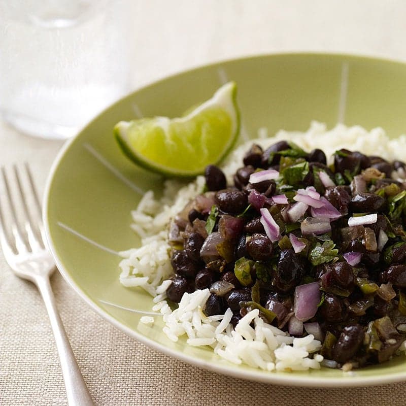 Cuban black beans and rice