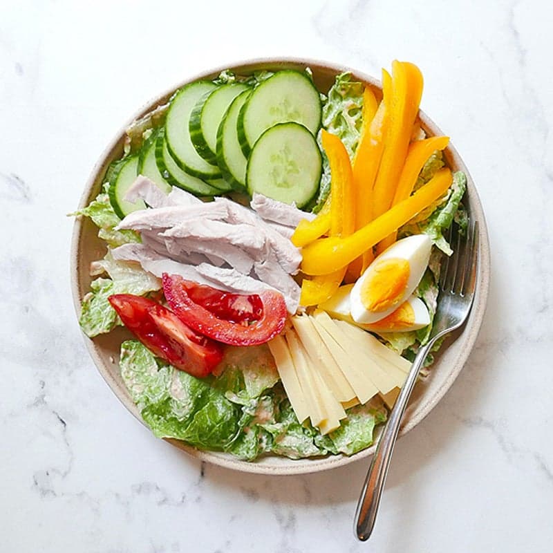 Chef’s salad with Russian dressing