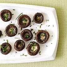 Broiled mushroom caps