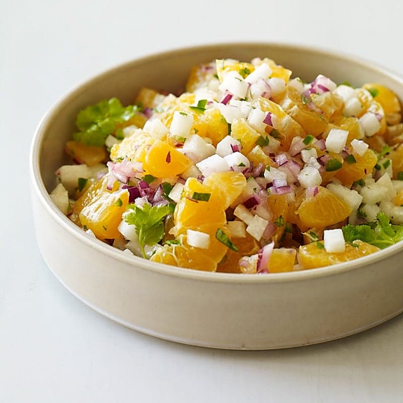 Mexican clementine and jicama salsa