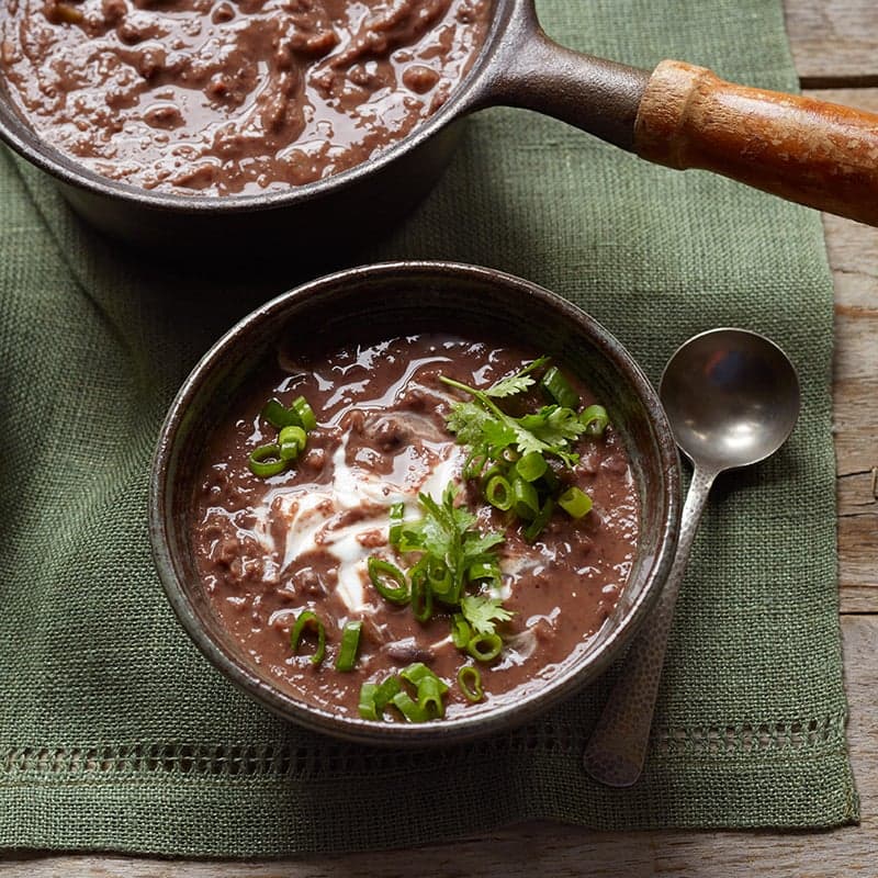 Chili-lime black bean soup