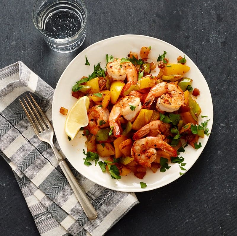 Cajun shrimp sauté