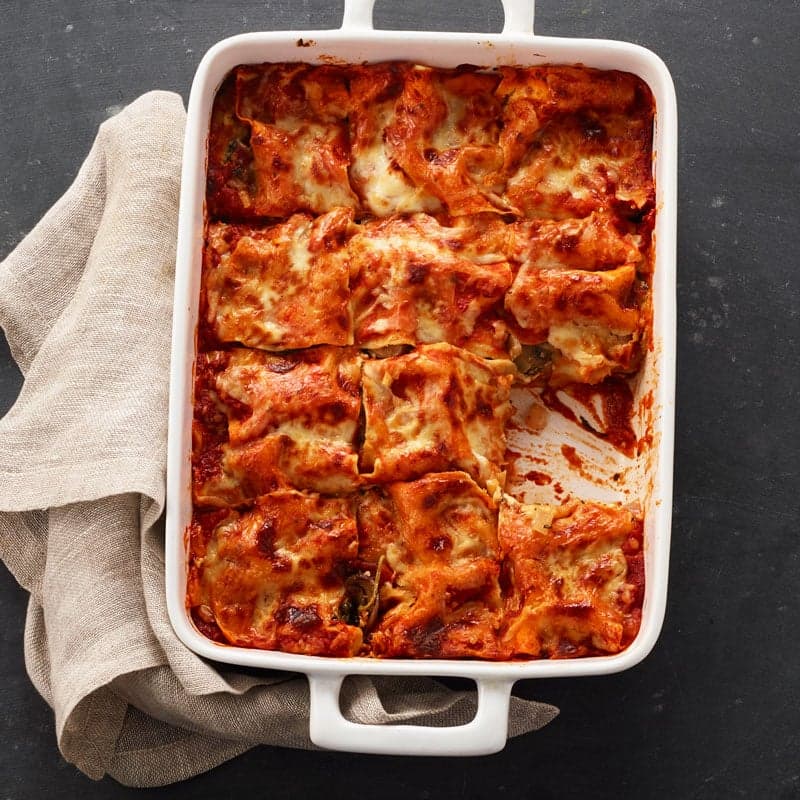 Cremini & Spinach Vegetable Lasagna