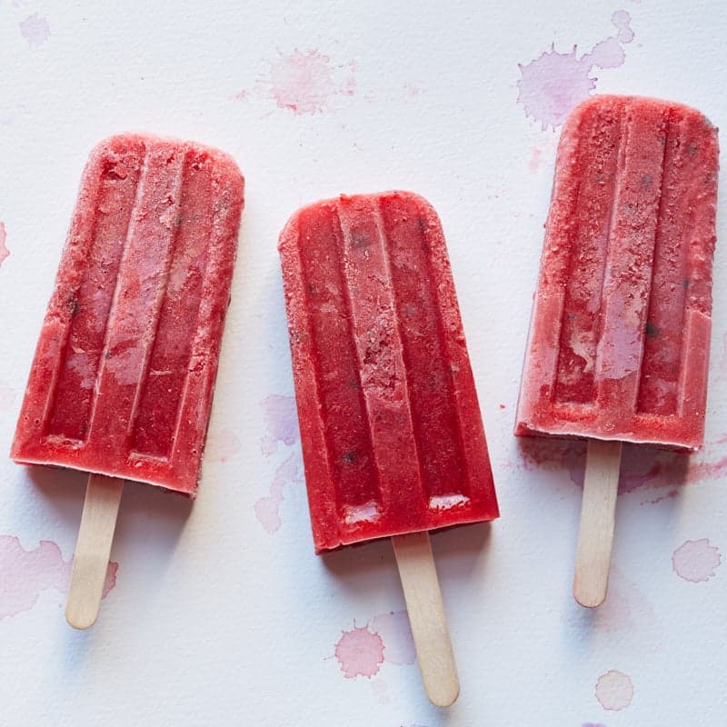 Strawberry Basil Pops