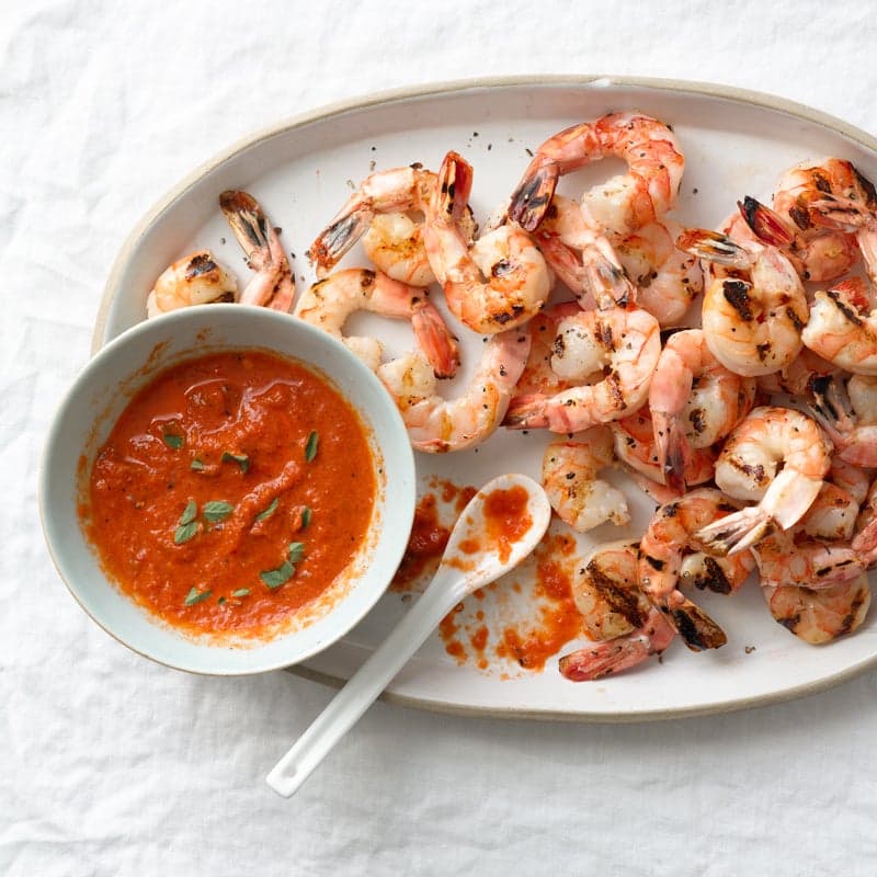 Spiced Grilled Shrimp with Smoky Spanish Vinaigrette
