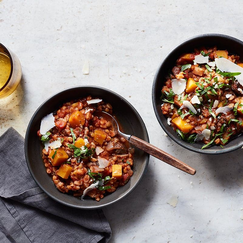 Slow Cooker Winter Vegetable & Farro Stew