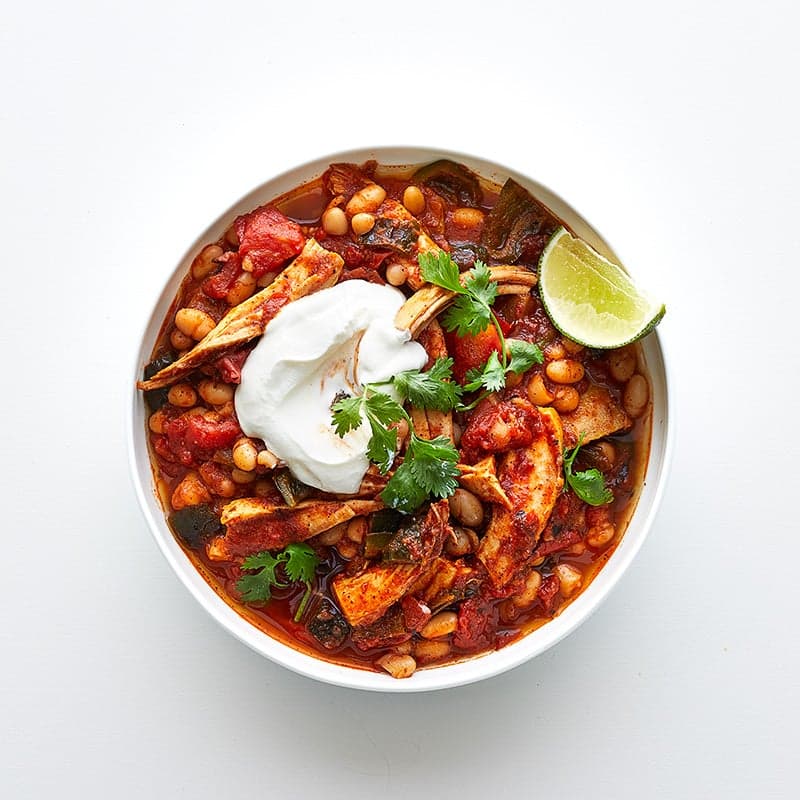 Poblano & turkey chili
