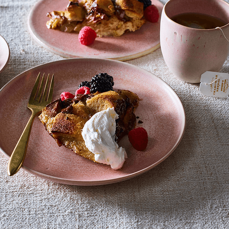 Chocolate-Banana Bread Pudding