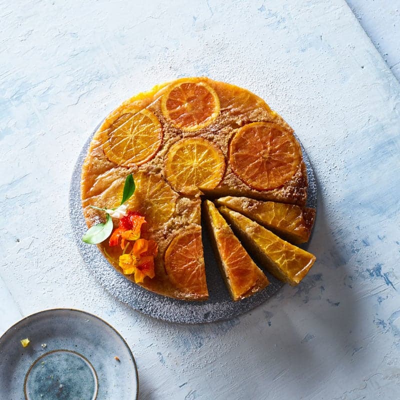 Orange upside-down cake