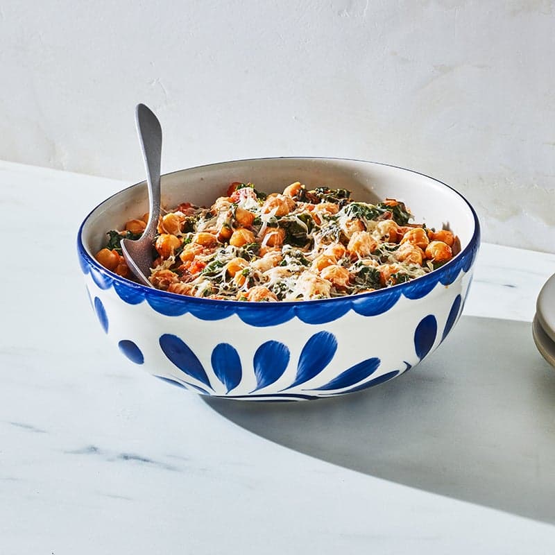 Saucy chickpeas with kale