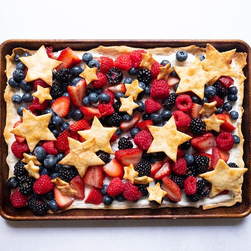 Red, White & Blue Yogurt-Berry Tart