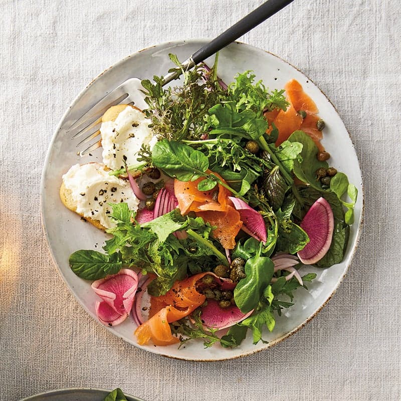 Smoked Salmon Breakfast Salad