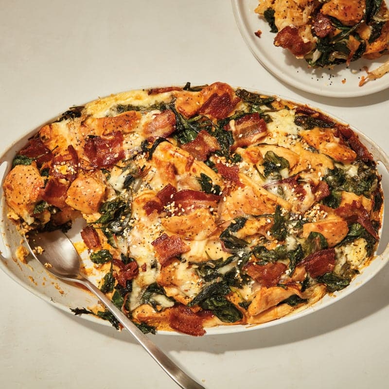 Everything bagel strata