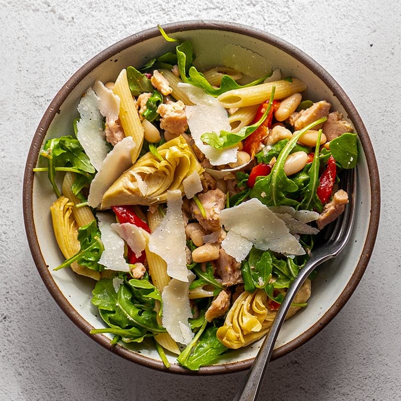Lemony tuna, white bean & penne bowl
